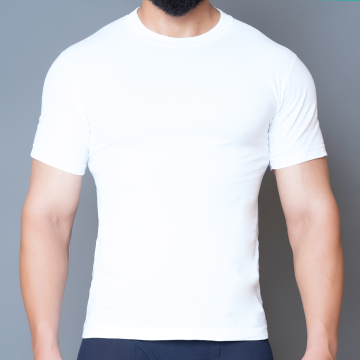 Crew Neck Undershirt White