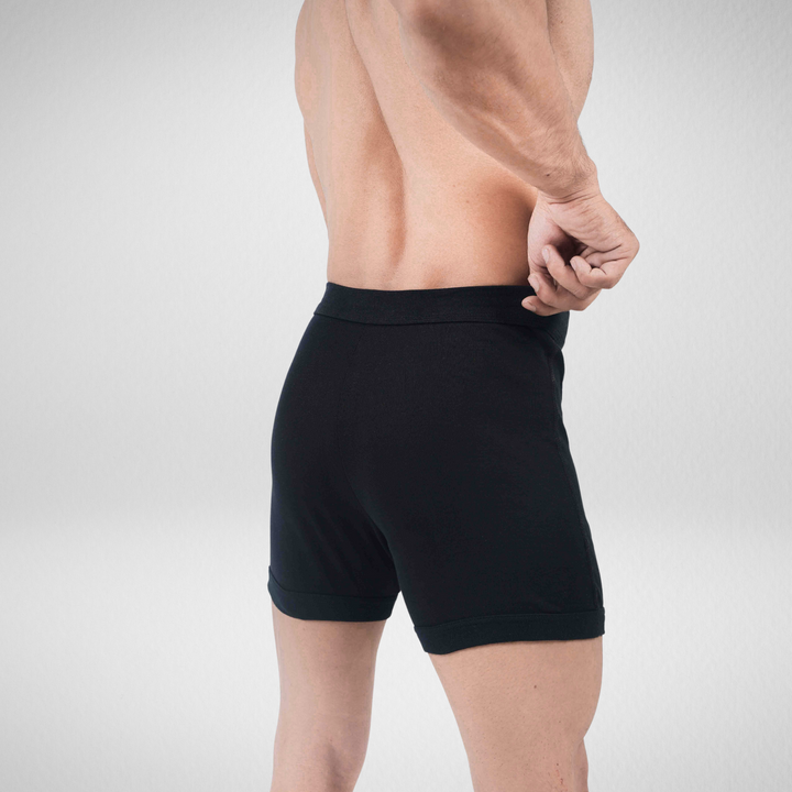 Seamless Black Boxers 