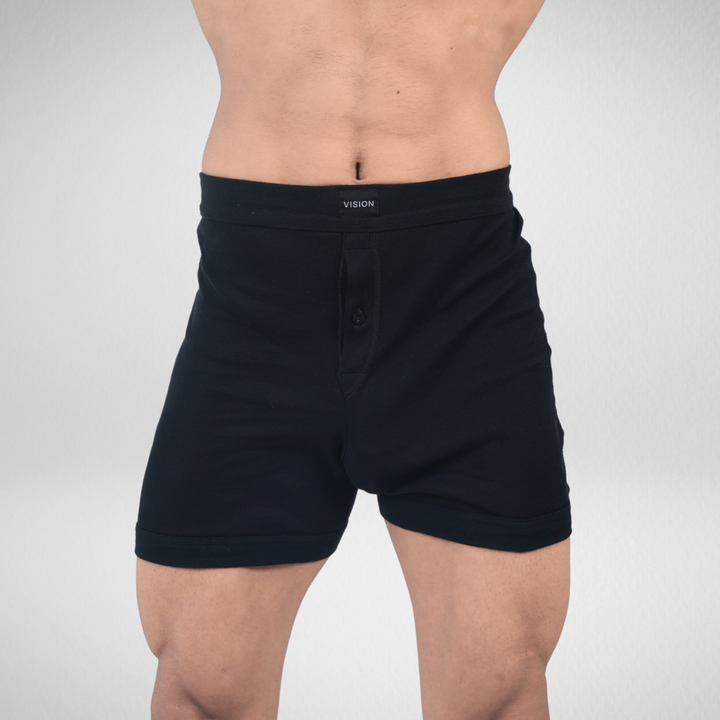 Seamless Black Boxers 