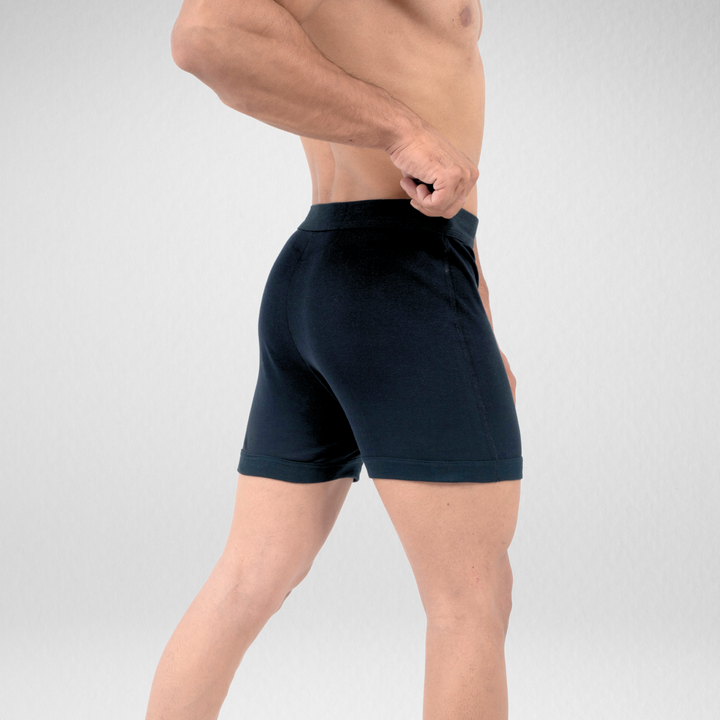 Seamless Black Boxers 