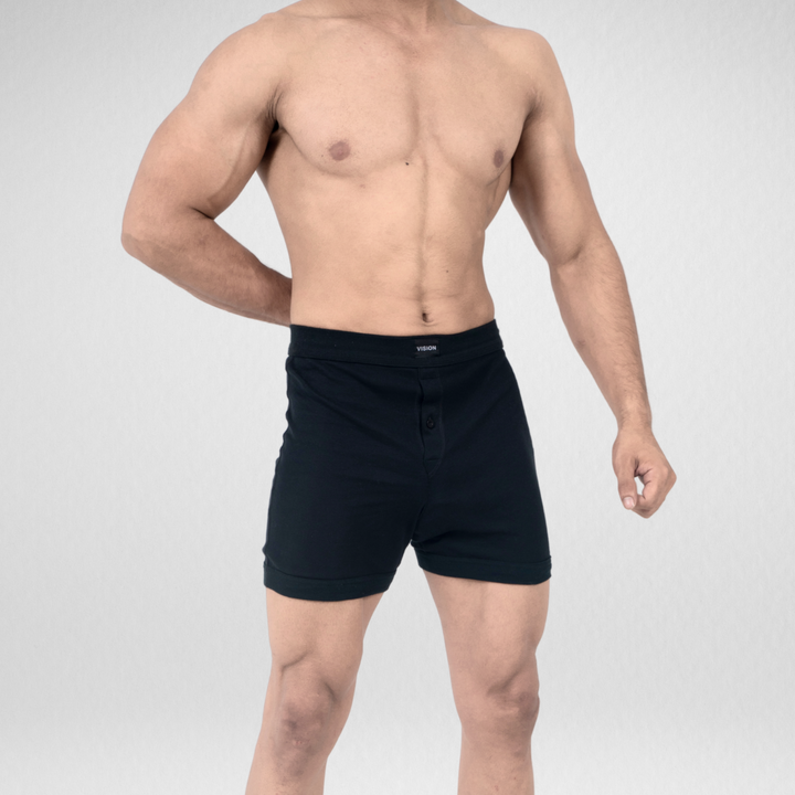 Seamless Black Boxers 